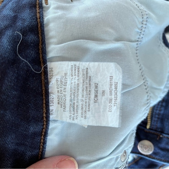 Lee Jeans Regular Fit Straight Leg Mid Rise Dark Wash Women’s 16 Classic Denim - Picture 5 of 5